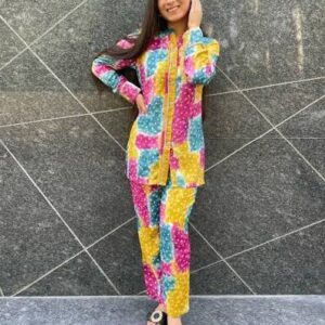 Women's Printed Co-Ord Set with Matching Top & Bottom